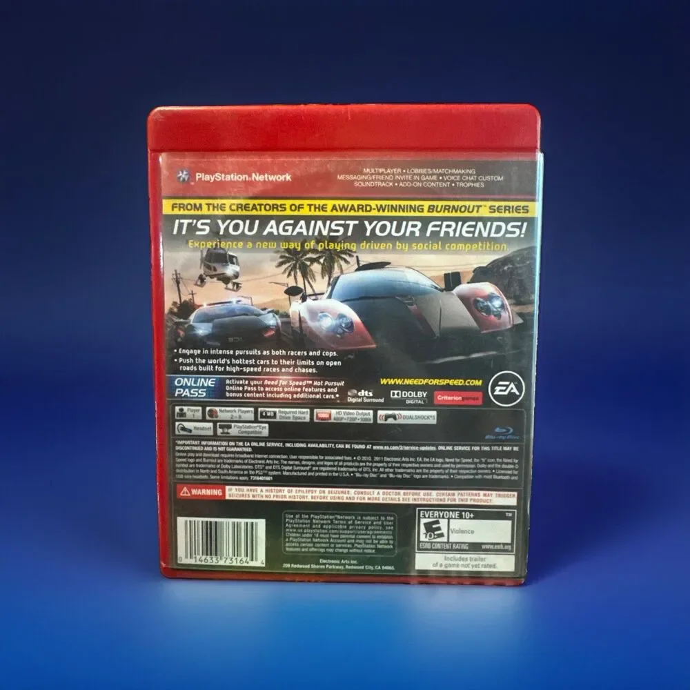 Need for Speed Hot Pursuit - Sony PlayStation 3  PS3 CIB Pre-Owned CLEAN